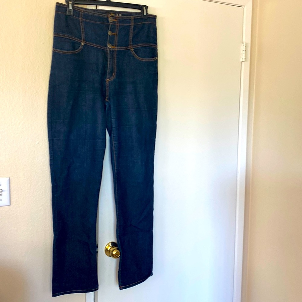 Corset Super High Waist Jeans Size 16/XL